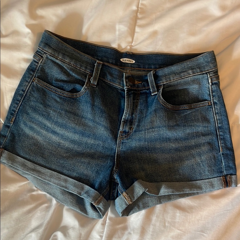 Old Navy Blue Jean Shorts with Cuffed Hem